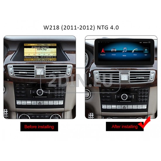 MERCEDES CLS W218 - МУЛТИМЕДИЯ / Навигация android 16 CPU:8-CORE, RAM:4GB, ROM:64GB